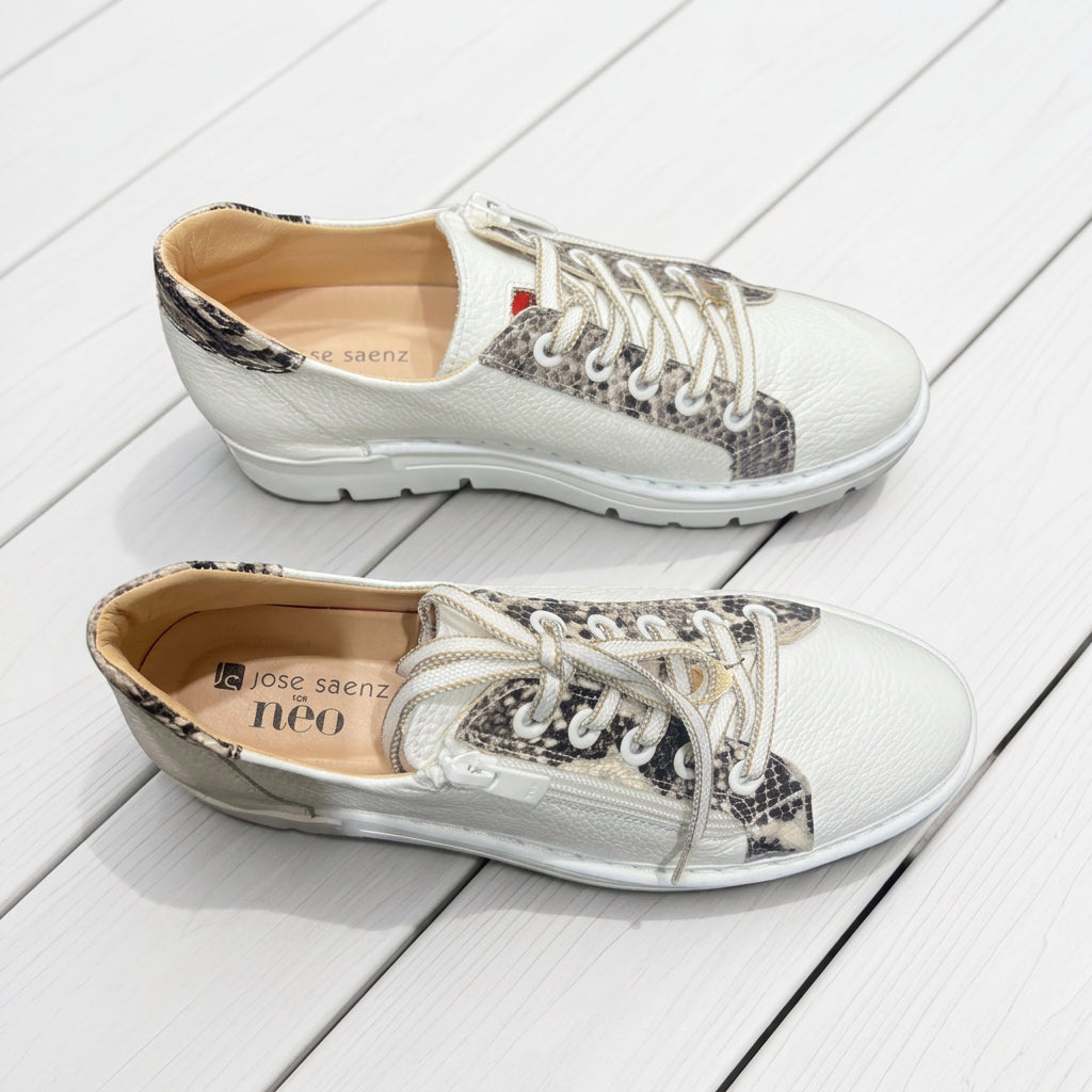 Jose Saenz Sneaker White/Serp JS-2001