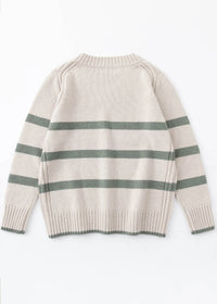 Aleger V neck stripe woodland
