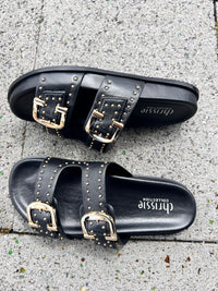 Chrissie Slide Star Black Stud