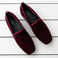 Lodi Loafer Burgundy Velvet