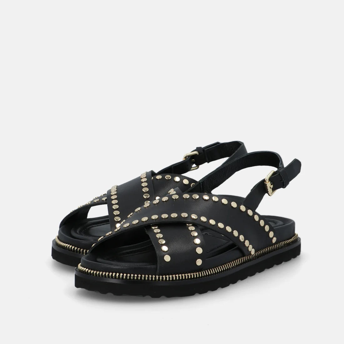 Elvio Zanon Sandal Cross Over Black