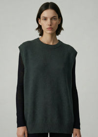 Aleger Vest Billie Cashmere Blend Kale N.489