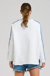 Est 1971 White Raw Tape Sweatshirt