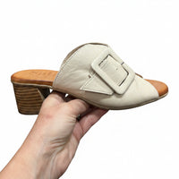 Sala Slide Heeled Bone San Angel