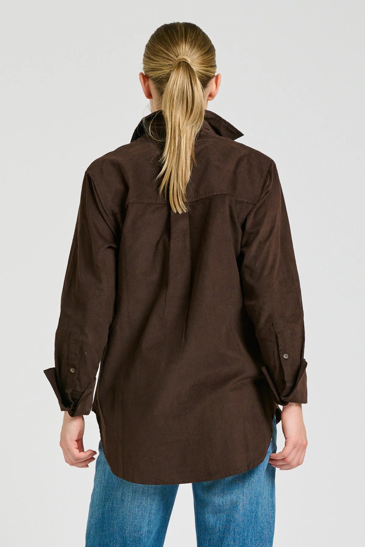 Shirty Shirt Relaxed Chocolate Pincord Elodie