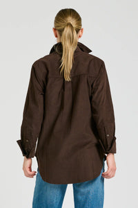 Shirty Shirt Relaxed Chocolate Pincord Elodie