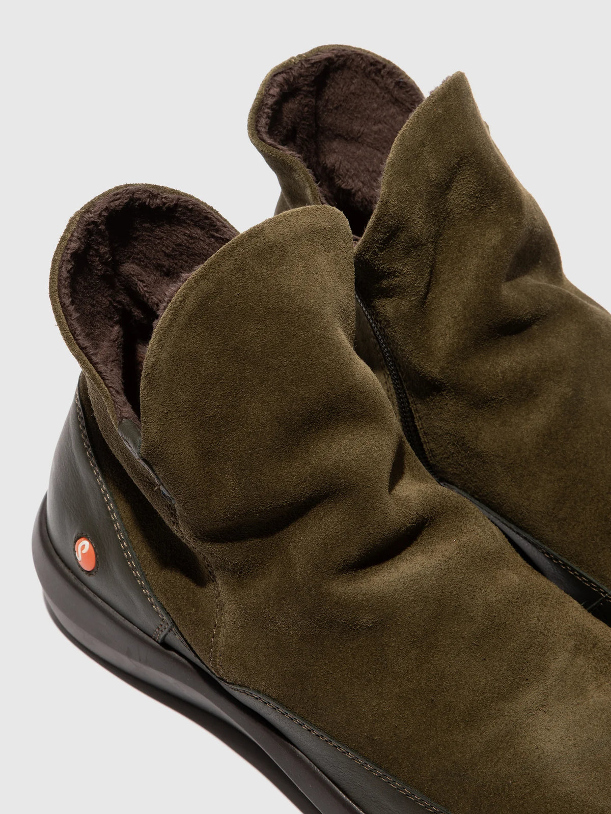 Softinos Boot Suede Military/Dk. Brown BUDY805SOF