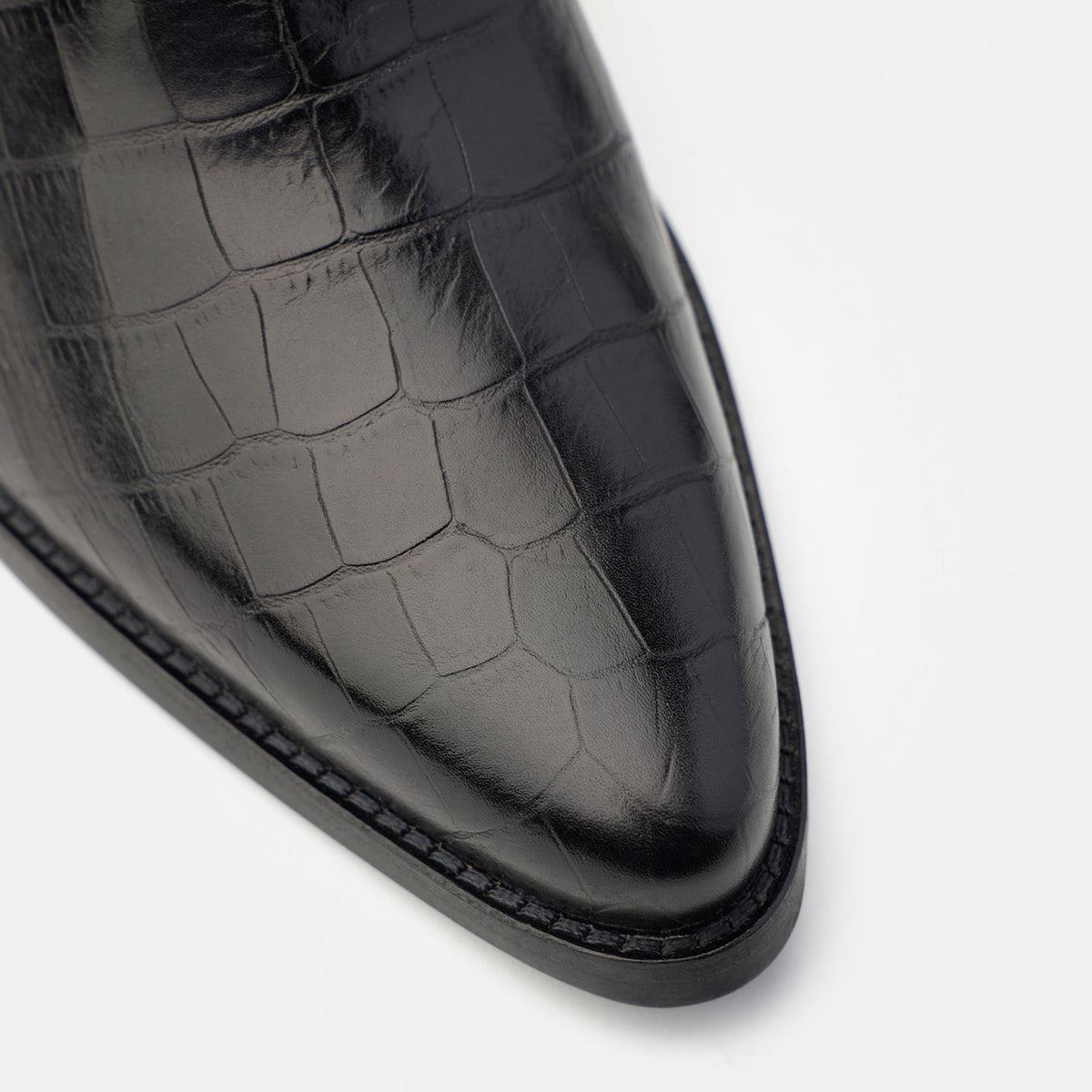 Paul Green Boots Black Croc Ankle 9780-026