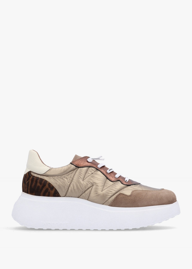 Wonders Taupe Multi Sneaker A3610