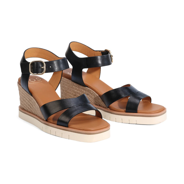 Eos Sandal Hazy Black Wedge