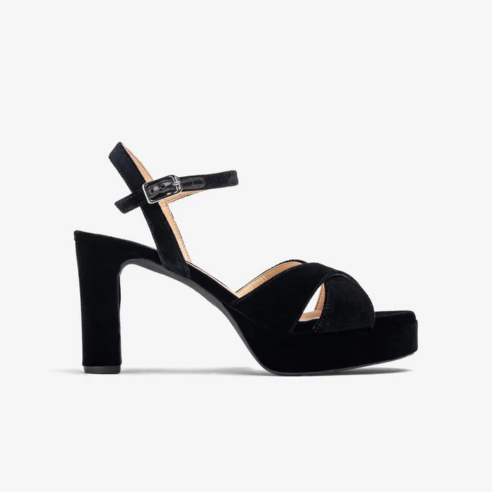 Unisa Heel Black Velvet Odara