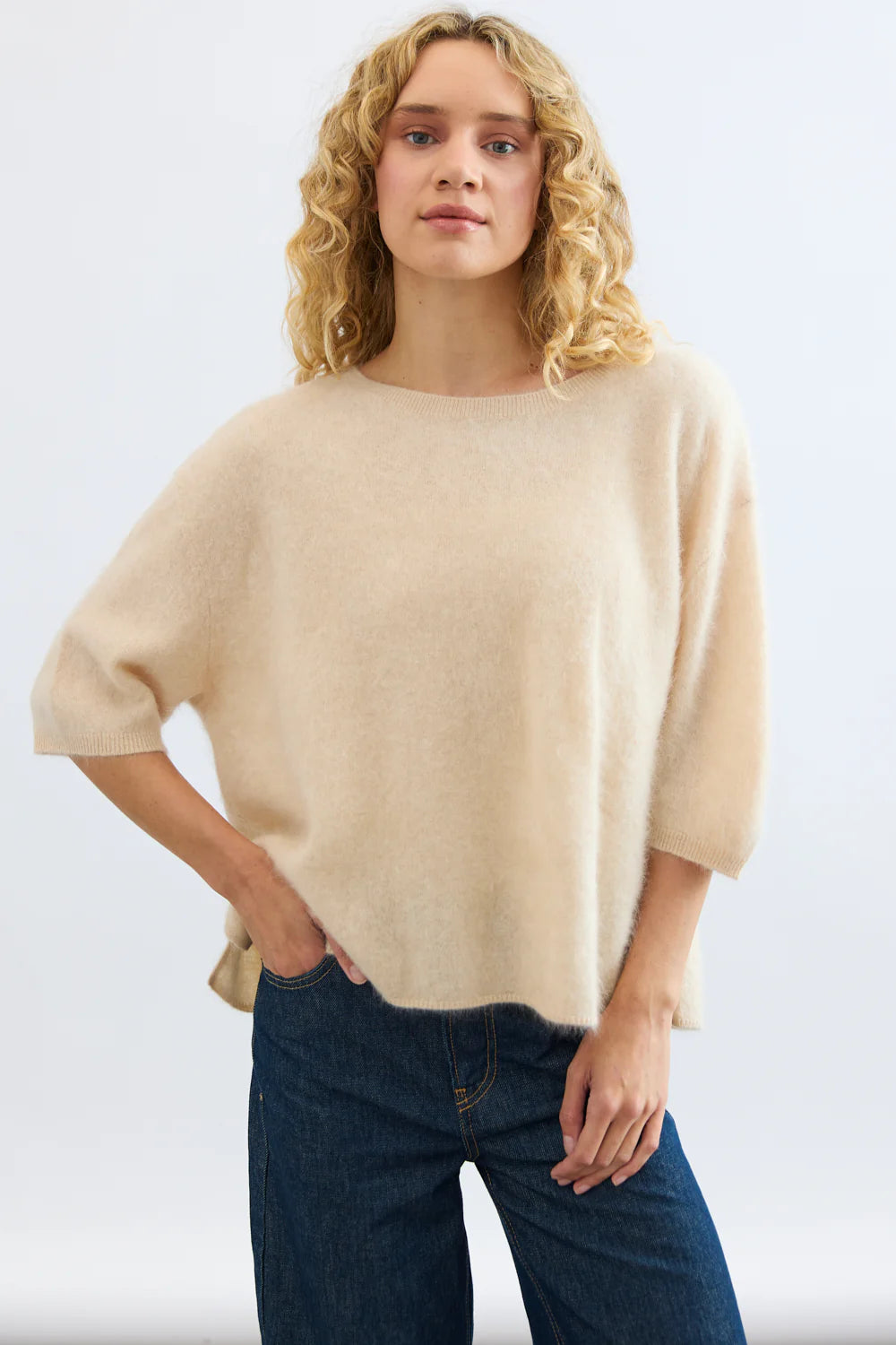 Mia Fratino Brushed Cashmere Erika T Shell 24021