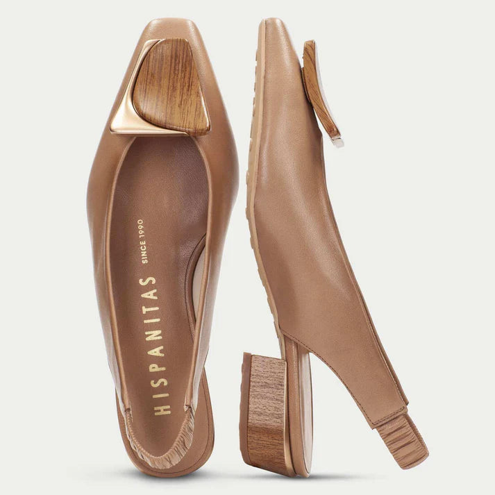 Hispanitas Slingback Tan Buckle