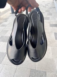 Sempre Di Sandal Platform Black 53004