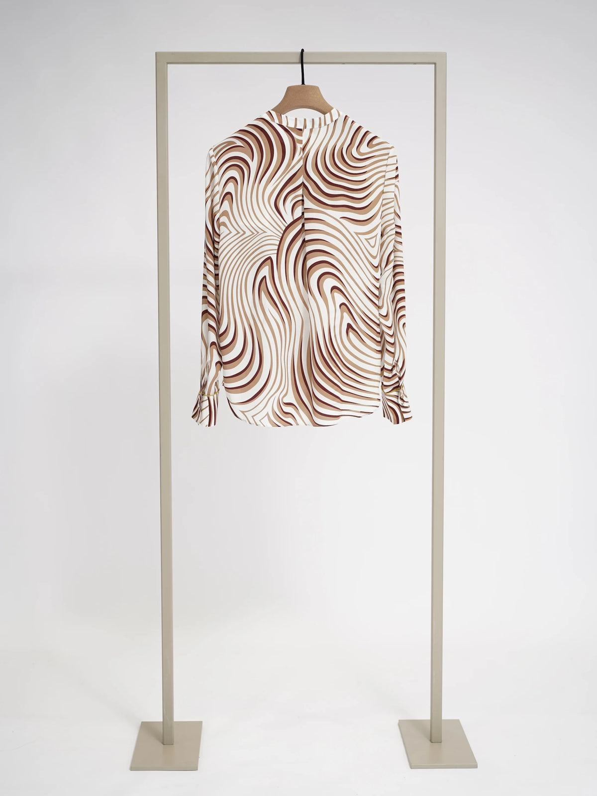 Herzens 25262 Tannin Rum Silk Shirt