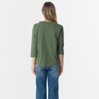 Cloth Paper Scissors Raglan 3/4 Sleeve Tee Fairway Green C1387