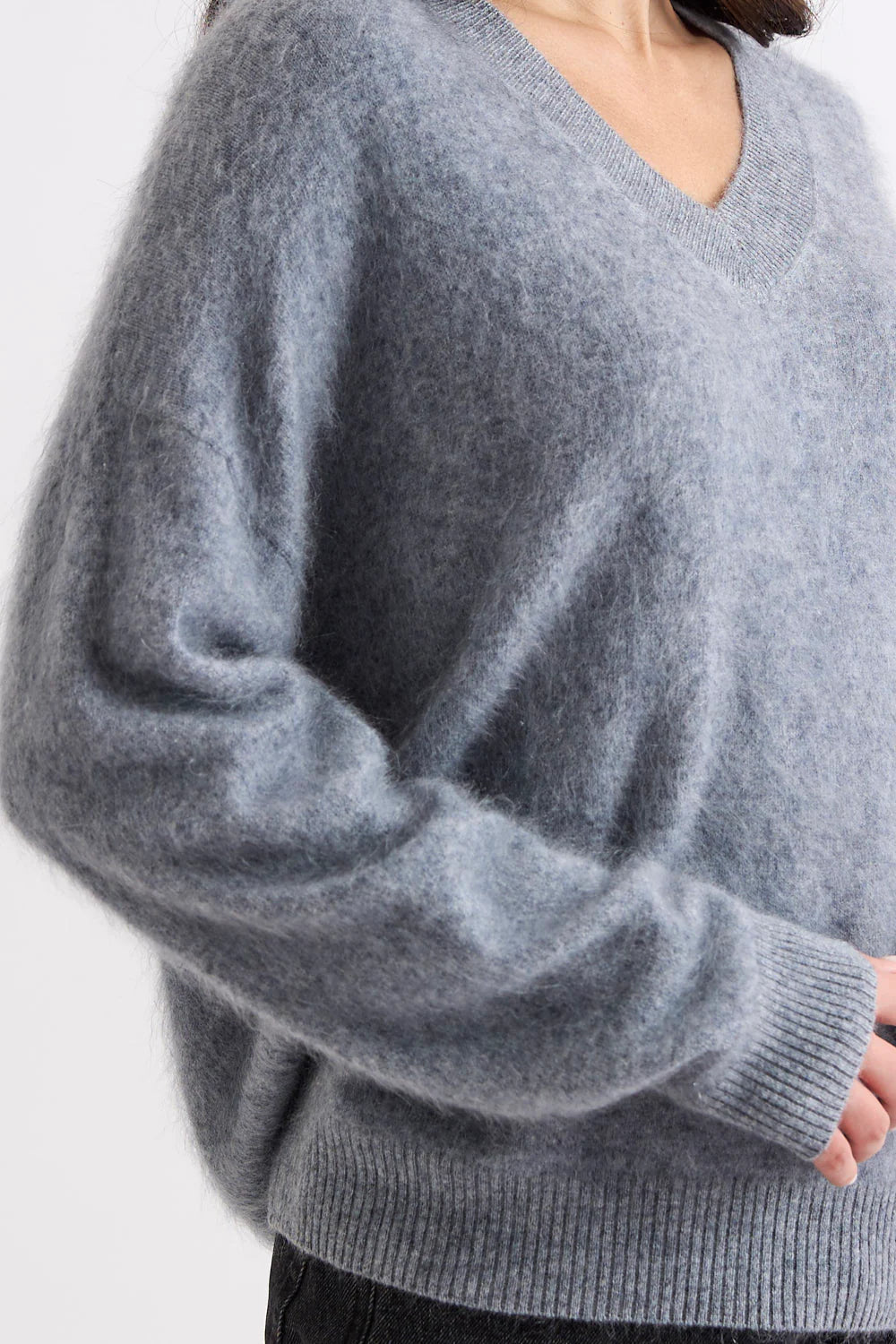 Mia Fratino Jumper Vee Lenni Smoke 26942