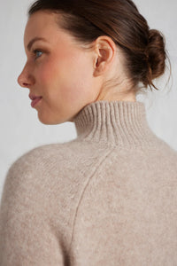 Alessandra Fifi Polo Sweater Beige