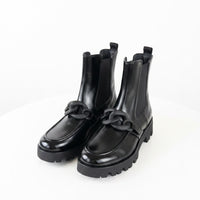 Paul Green Boot Black Patent Chain  9043-01