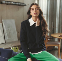 Alessandra Essence Sweater Navy 501BQ