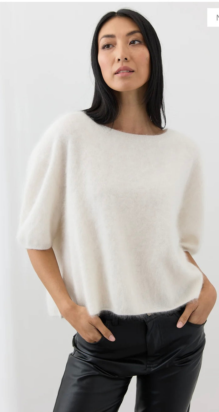 Mia Fratino Brushed Cashmere Erika T Polar 24021