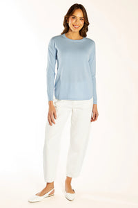 Bow And Arrow Jumper Blue Swing w Blue/White Elbow Patches
