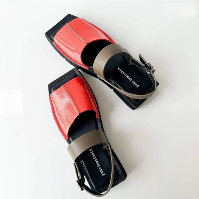 Yuko Imanishi Patent Orange Sandal 752069
