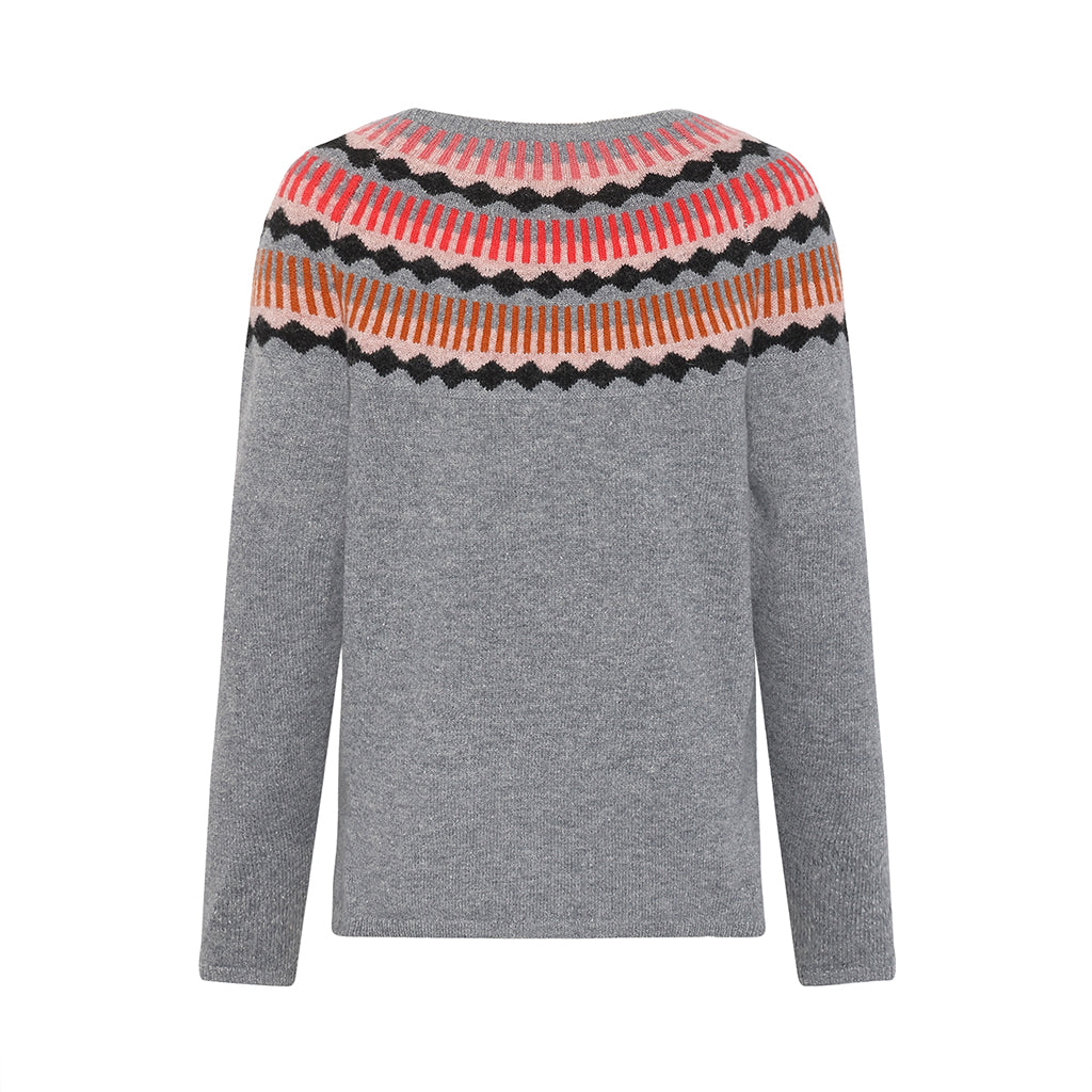 Mansted Kira Argyle Sweater Grey