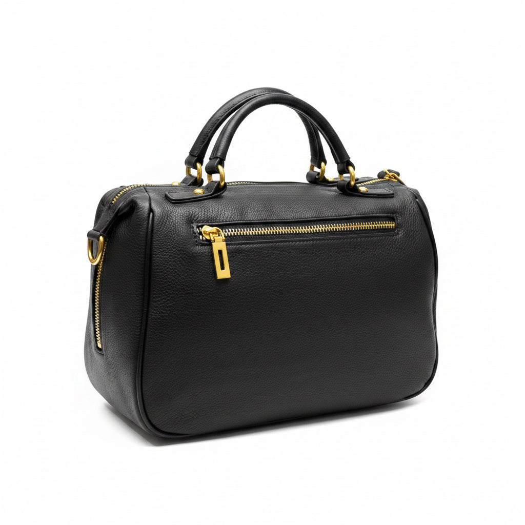 L’ora D'oro Bag Black Leather Stella
