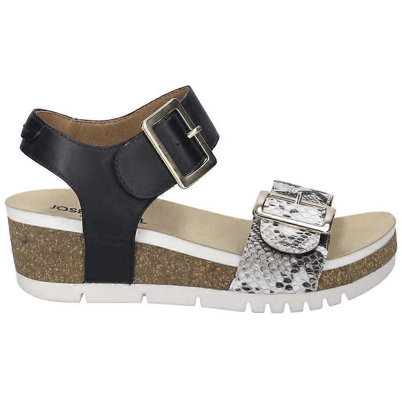 Josef Seibel Wedge Sandal Quinn02 Schwarz-Kombi