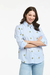 Italian Star Shirt Cactus Blue IS1035