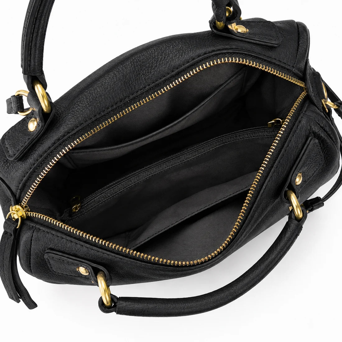 L’ora D'oro Bag Black Leather Stella