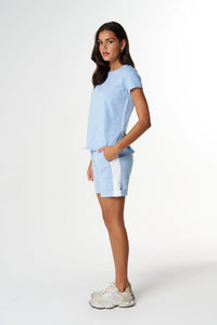 Cloth + Paper + Scissors Tee Shaped Hem Sky Blue C13023