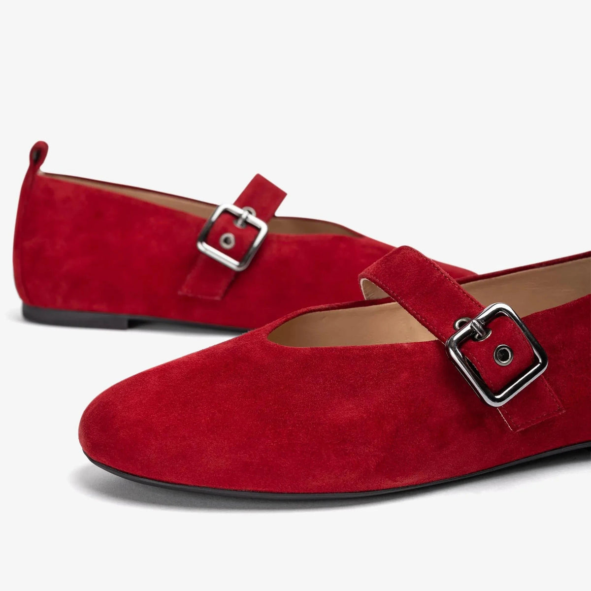 Unisa Ballerina Suede Raspberry Bora
