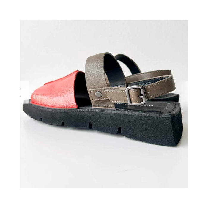 Yuko Imanishi Patent Orange Sandal 752069