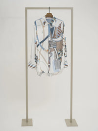 Herzen’s Angelegenheit Blouse Taupe Azzuro Multi 6083