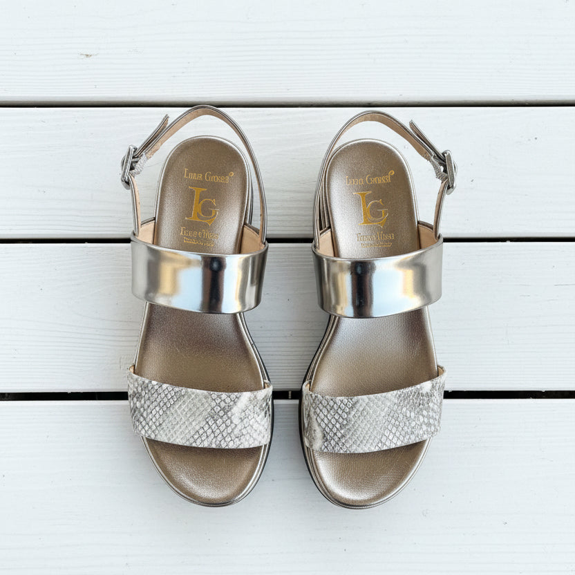 Luca Grossi Sandal Gold Snake C437S