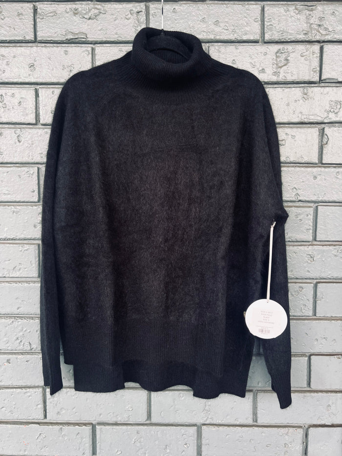Alessandra Rose Brushed Cashmere Polo Black W251.30IT