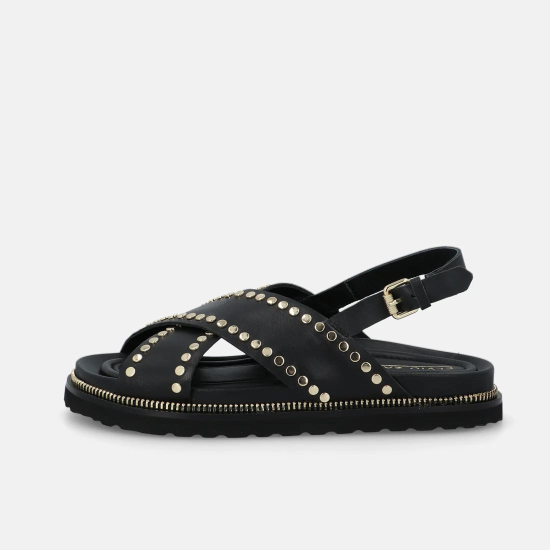 Elvio Zanon Sandal Cross Over Black