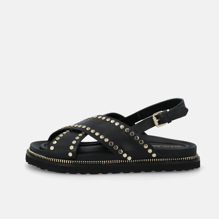 Elvio Zanon Sandal Cross Over Black