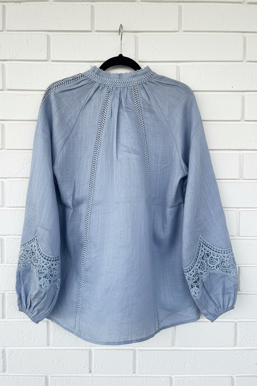 GDS Blouse Meissen Linen Blue Haze 252330889
