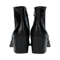Paul Green Black Croc Ankle Boots 9780-026