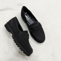 Luca Grossi Loafer Off Black Suede K602M