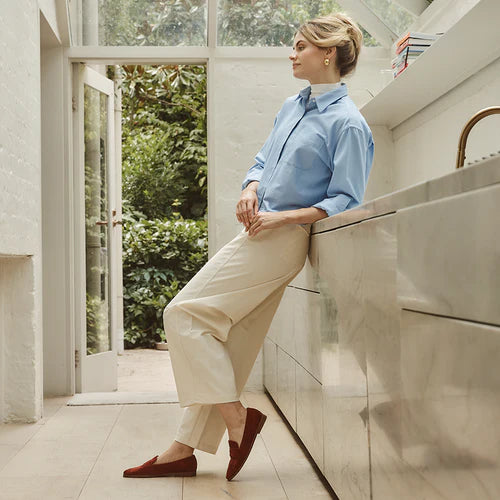EOS Loafer Oval Suede Brick