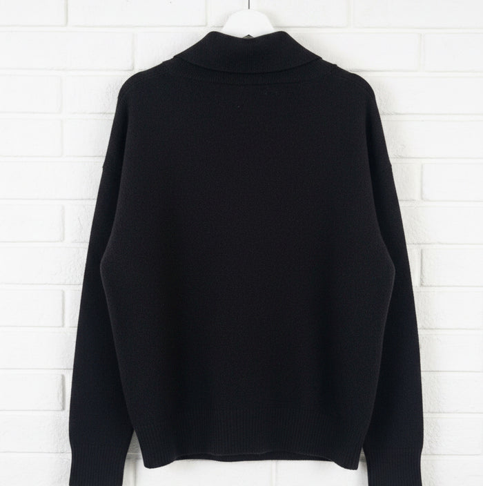 Mia Fratino Jumper Essential Roll Neck Black 26053