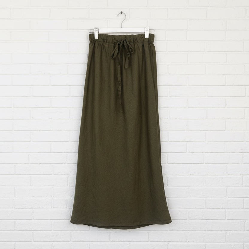 Frockk Skirt Anthea Linen Army