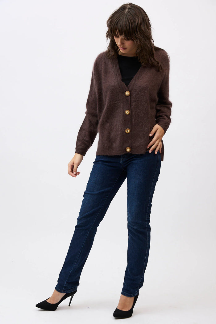 Mia Fratino Cardigan Macy Dark Chocolate 24924