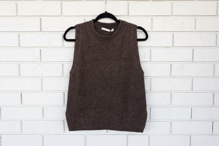 Mansted Vest Crew Neck Zola Brown