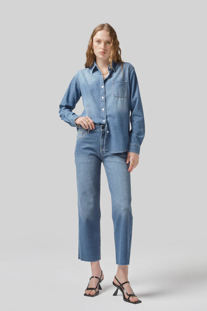 Dricoper Shirt Jayda Pacific Blue