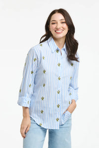 Italian Star Shirt Cactus Blue IS1035